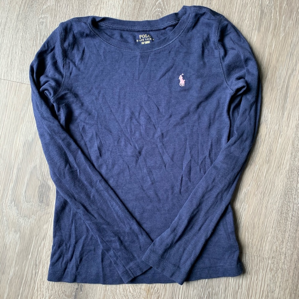 Polo girls long sleeve tee